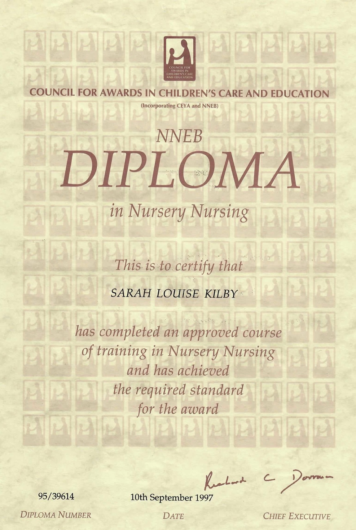N.N.E.B Diploma in Nursery nursing